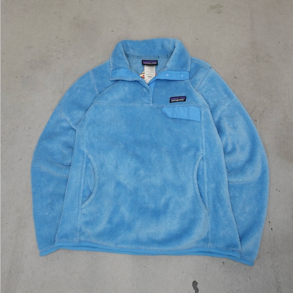 Patagonia Light‎ Blue Snap-T Fleece